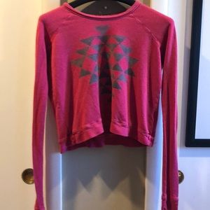 Crop long sleeve tee
